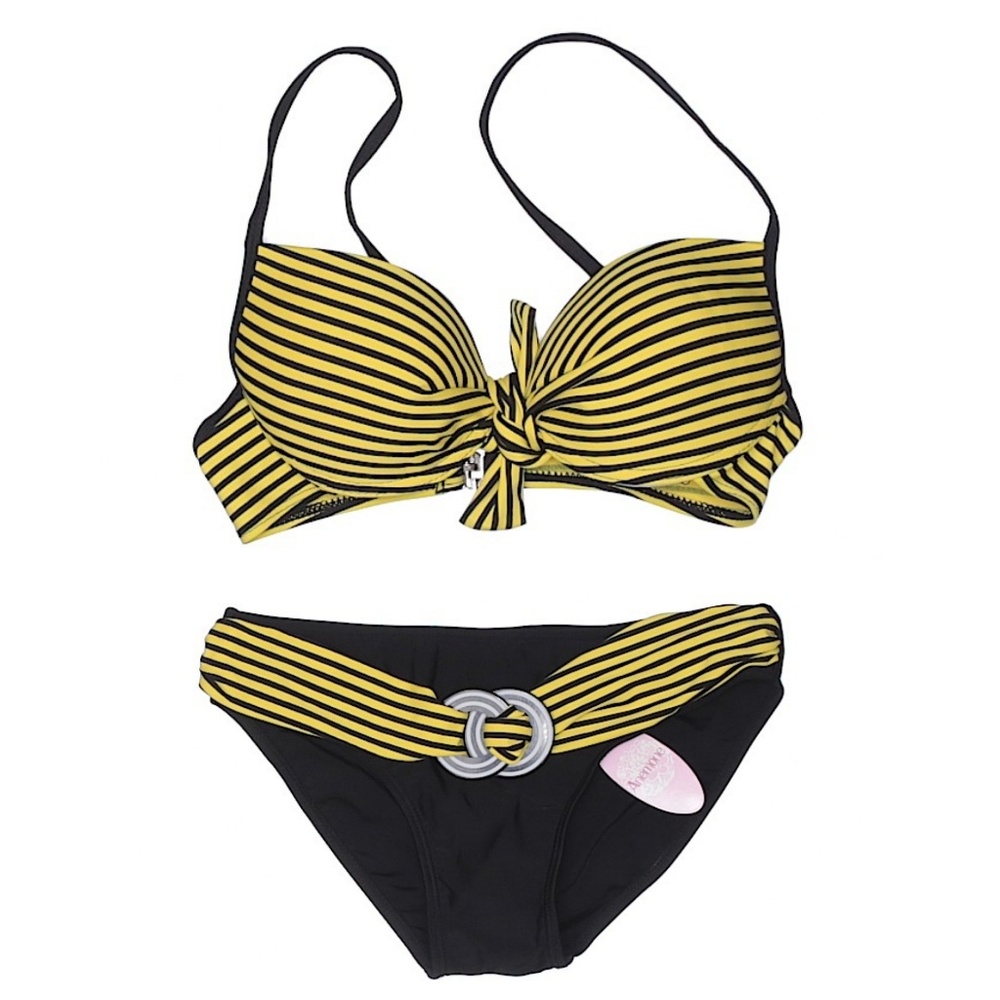 🔥Anemone Striped Swimsuit Two Piece Bikini